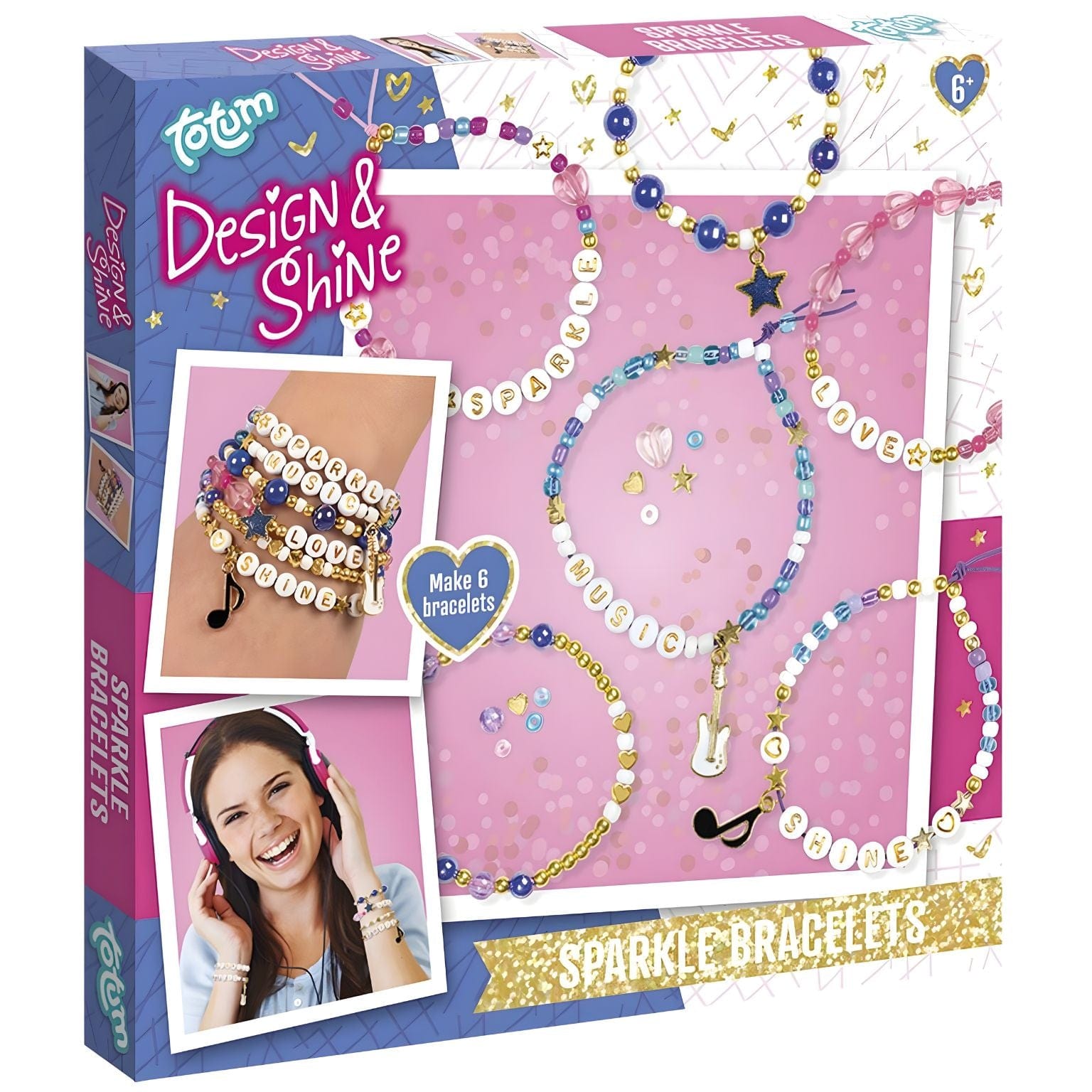 Apresentamos Design & Shine - Pulseiras Brilhantes com o SKU 392823424 recomendado para + 6 anos