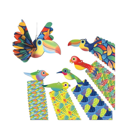 Dobragem em leque - Aves Exóticas