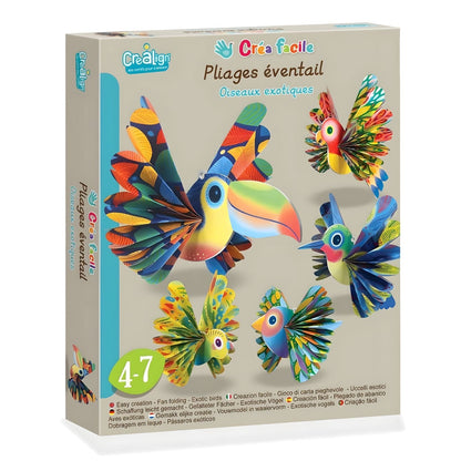 Dobragem em leque - Aves Exóticas