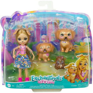 Apresentamos Enchantimals City - Tails Gerika e Família de Golden Retriever com o SKU 20630524 recomendado para + 4 anos