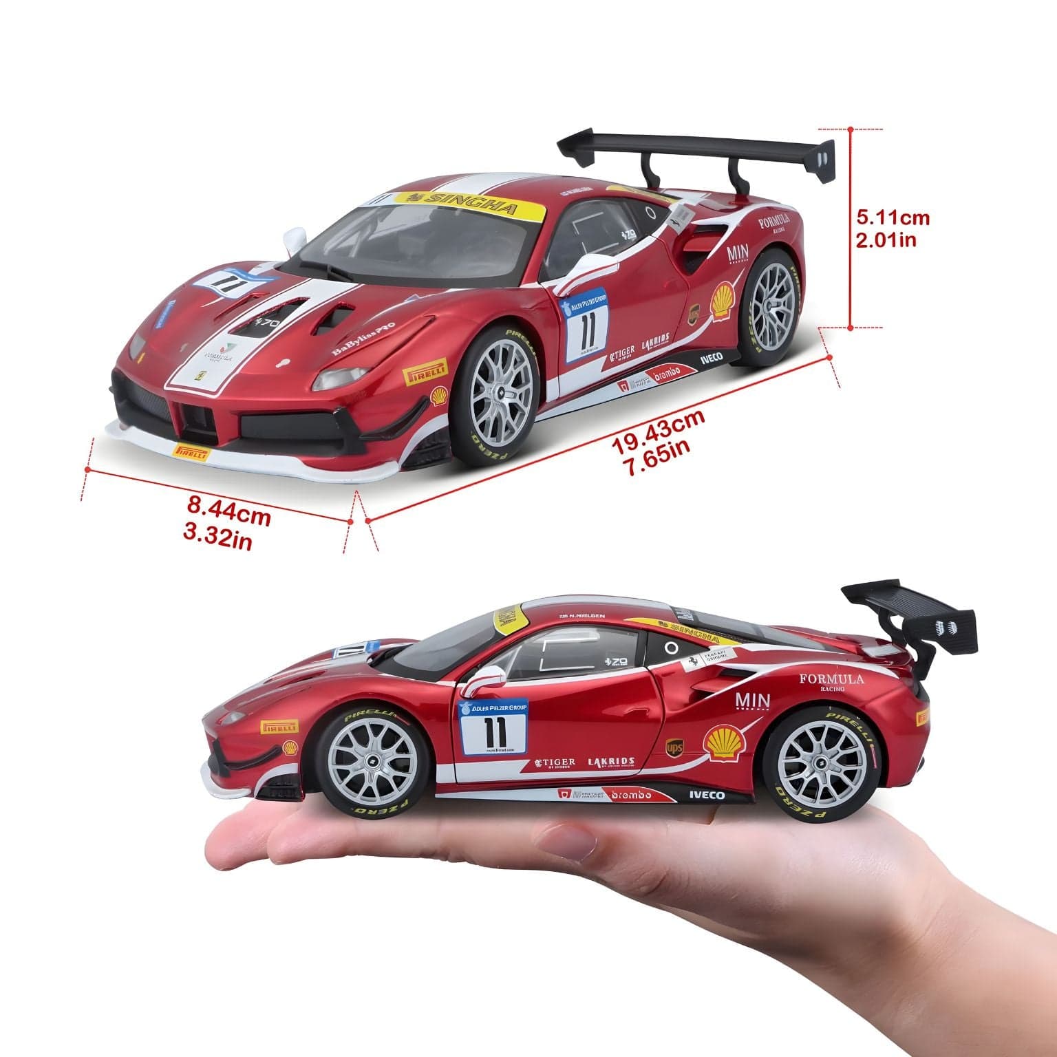Apresentamos Ferrari 488 Challenge 2017 com o SKU 682630825 recomendado para + 12 anos