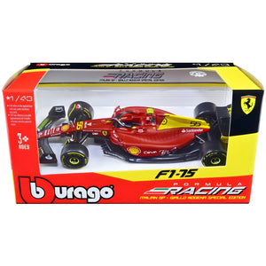 Apresentamos Ferrari F1-75 #55 Carlos Sainz "Giallo Modena" (2022) com o SKU 681154025 recomendado para + 3 anos