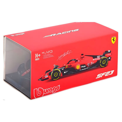 Caixa do Ferrari SF-23 16 Charles Leclerc Bburago