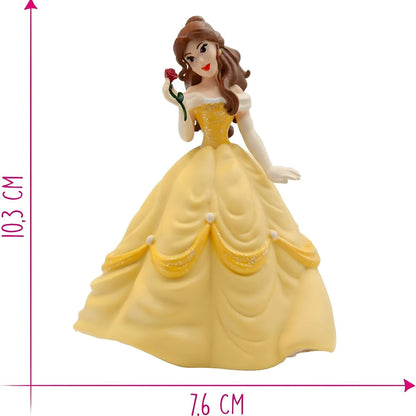 Figura Bela com indicação de 10,3 cm de altura e 7,6 cm de largura