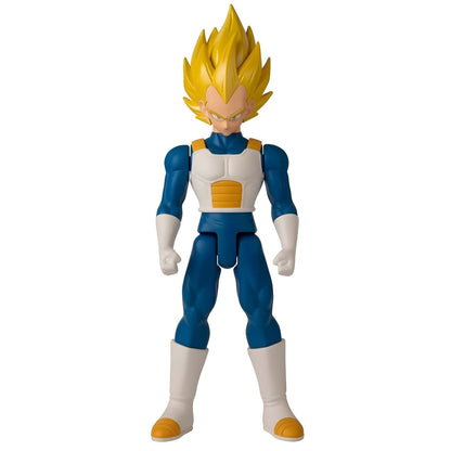 Figura Dragon Ball Limit Breaker Super Saiyan Vegeta de cabelo dourado, vista frontal