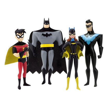 Figuras Batman The New Batman Adventures em grupo com capas