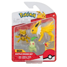 Apresentamos Figuras de batalha Pokemon (Chikorita + Abra + Jolteon) com o SKU 23234922 recomendado para + 4 anos