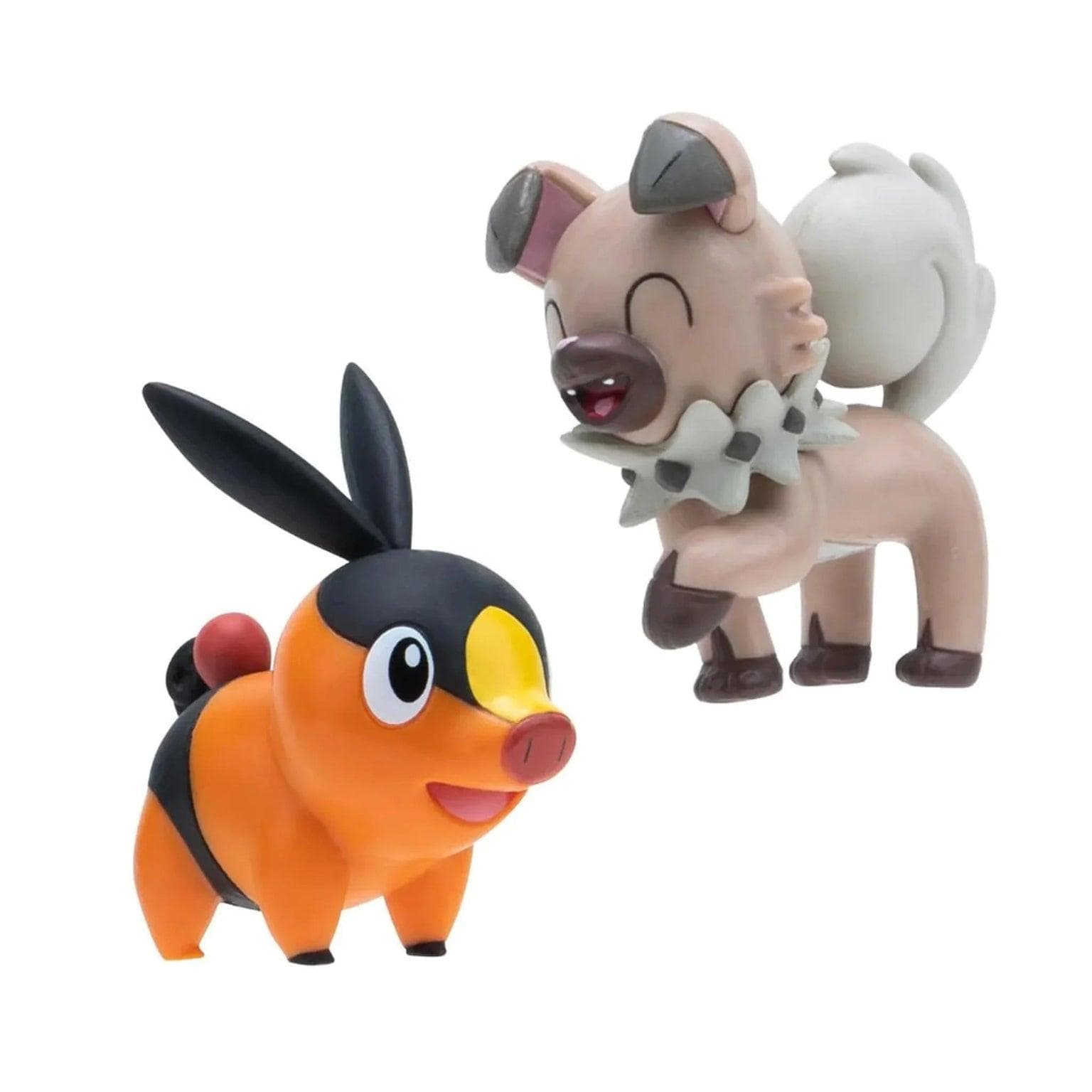 Apresentamos Figuras de Batalha Pokémon - Tepig & Rockruff com o SKU 23300124 recomendado para + 4 anos