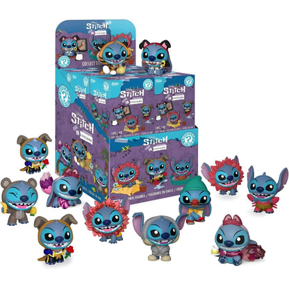 Expositor de caixas Mystery Minis - Stitch com figuras à frente