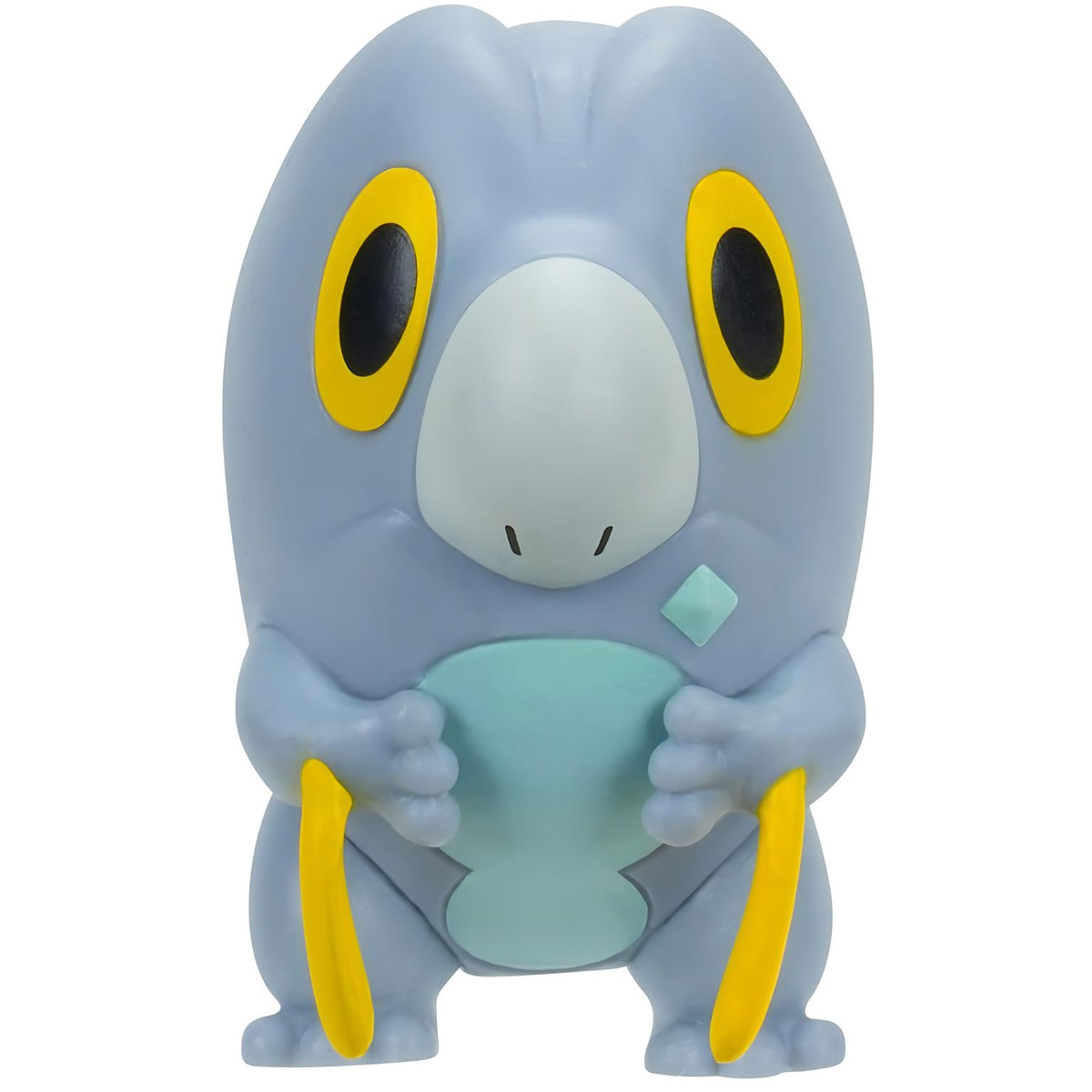 Trio de figuras Pokémon com Litten, Psyduck e Frigibax para criar equipas