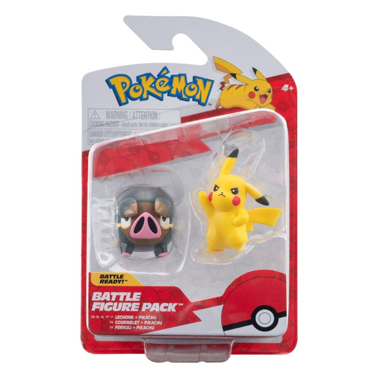 Apresentamos Pokémon Pikachu & Lechonk com o SKU 23356624 recomendado para + 4 anos