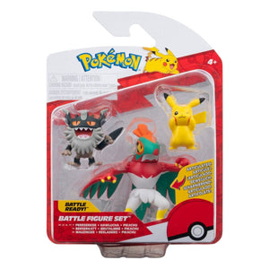 Apresentamos Figuras Pokémon - Pikachu, Perrserker e Hawlucha com o SKU 23360124 recomendado para + 4 anos
