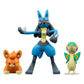 Apresentamos Figuras Pokémon - Snivy, Pawmi e Lucario com o SKU 23360324 recomendado para + 4 anos