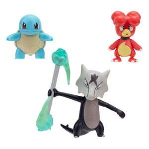 Apresentamos Figuras Pokémon - Magby, Squirtle e Alolan Marowak com o SKU 23360024 recomendado para + 4 anos