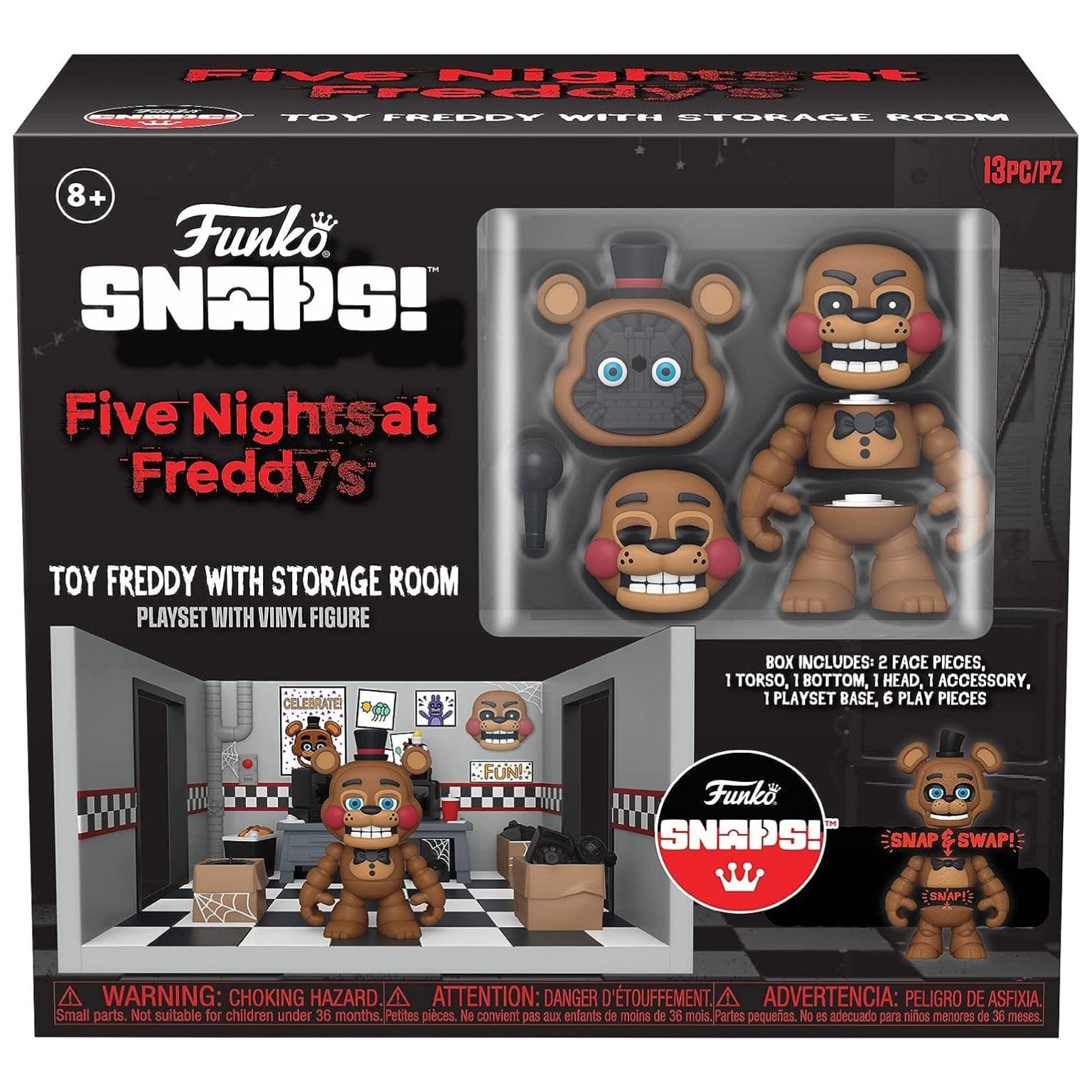 Apresentamos Five Nights at Freddy's - Freddy with Storage Room com o SKU 236769624 recomendado para + 8 anos