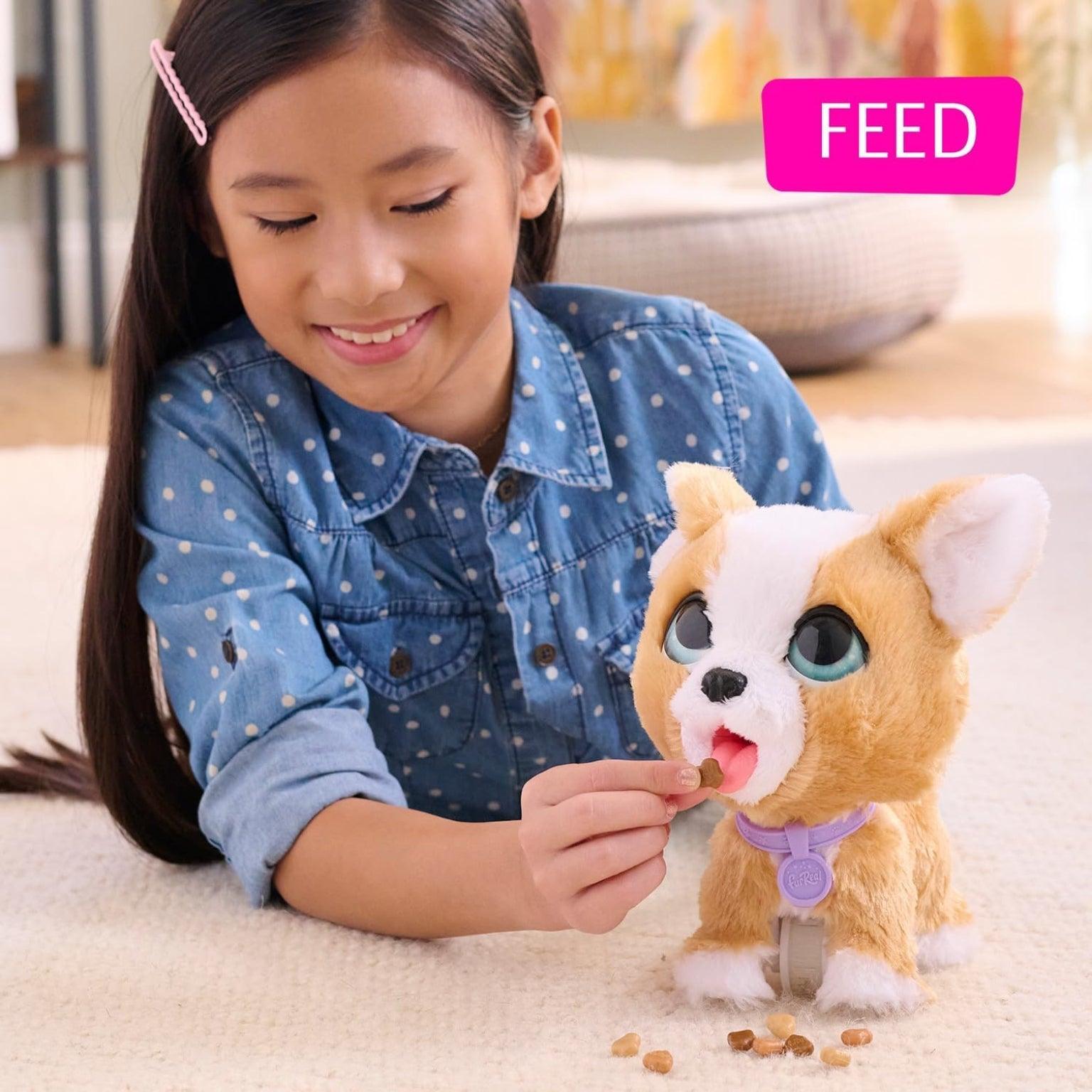 Apresentamos FurReal Poopalots Corgi com o SKU 778057324 recomendado para + 3 anos