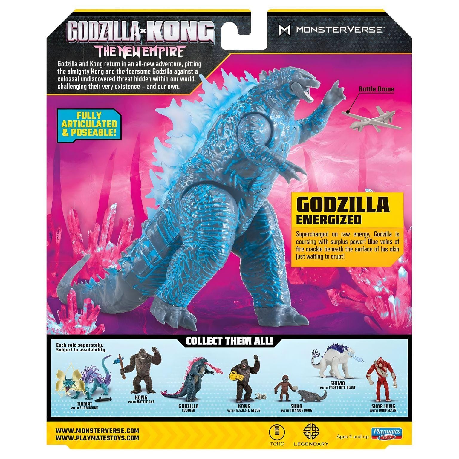Apresentamos Godzilla x Kong - Godzilla Energizado com o SKU 233981125 recomendado para + 4 anos