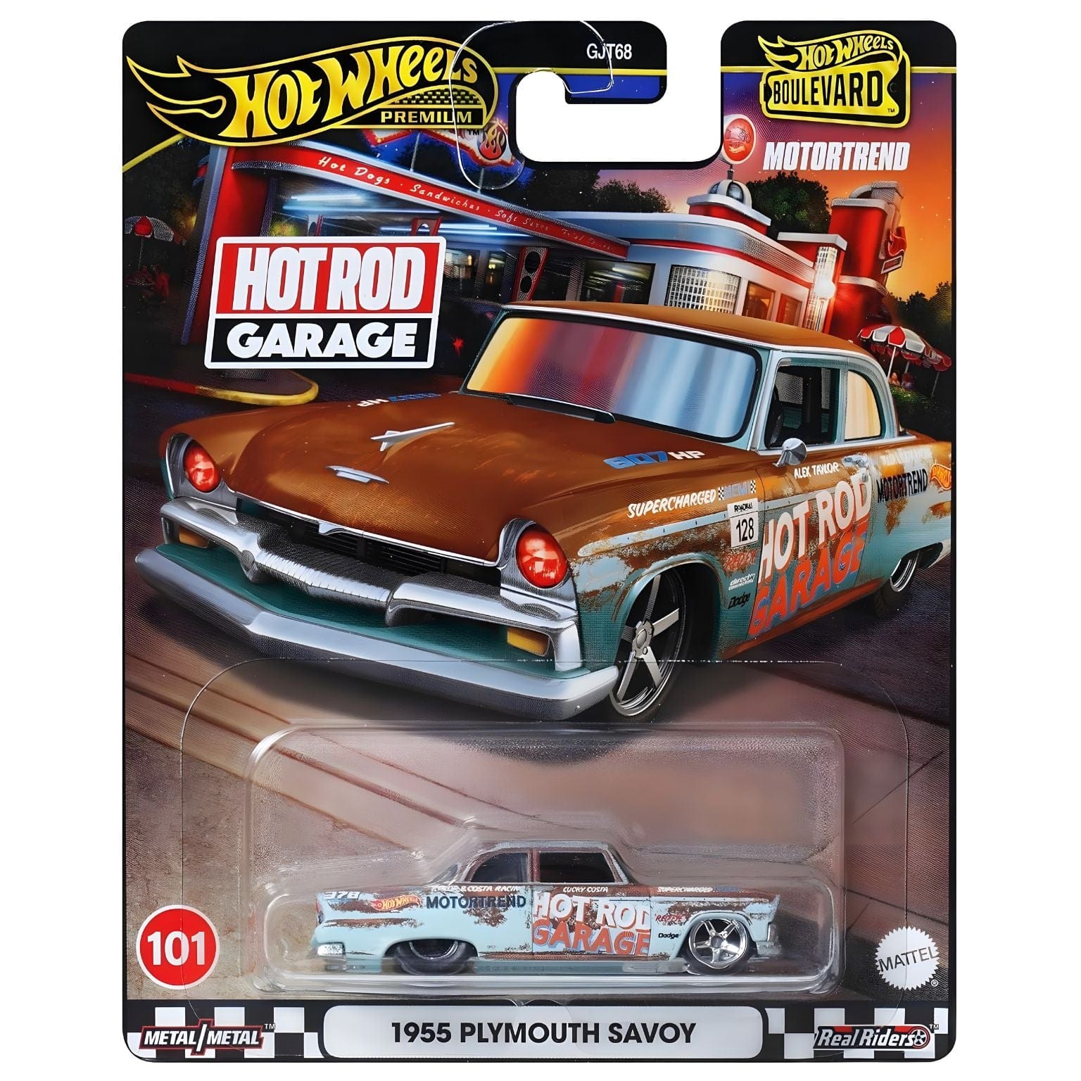 Apresentamos Hot Wheels Boulevard - 1955 Plymouth Savoy com o SKU 771853924 recomendado para + 3 anos