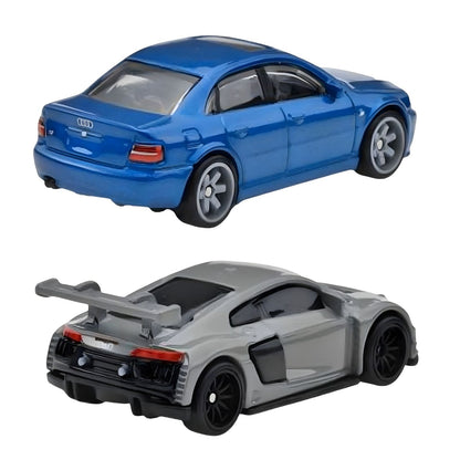Carros Hot Wheels Audi S4 Quattro e Audi R8 LMS, vista traseira