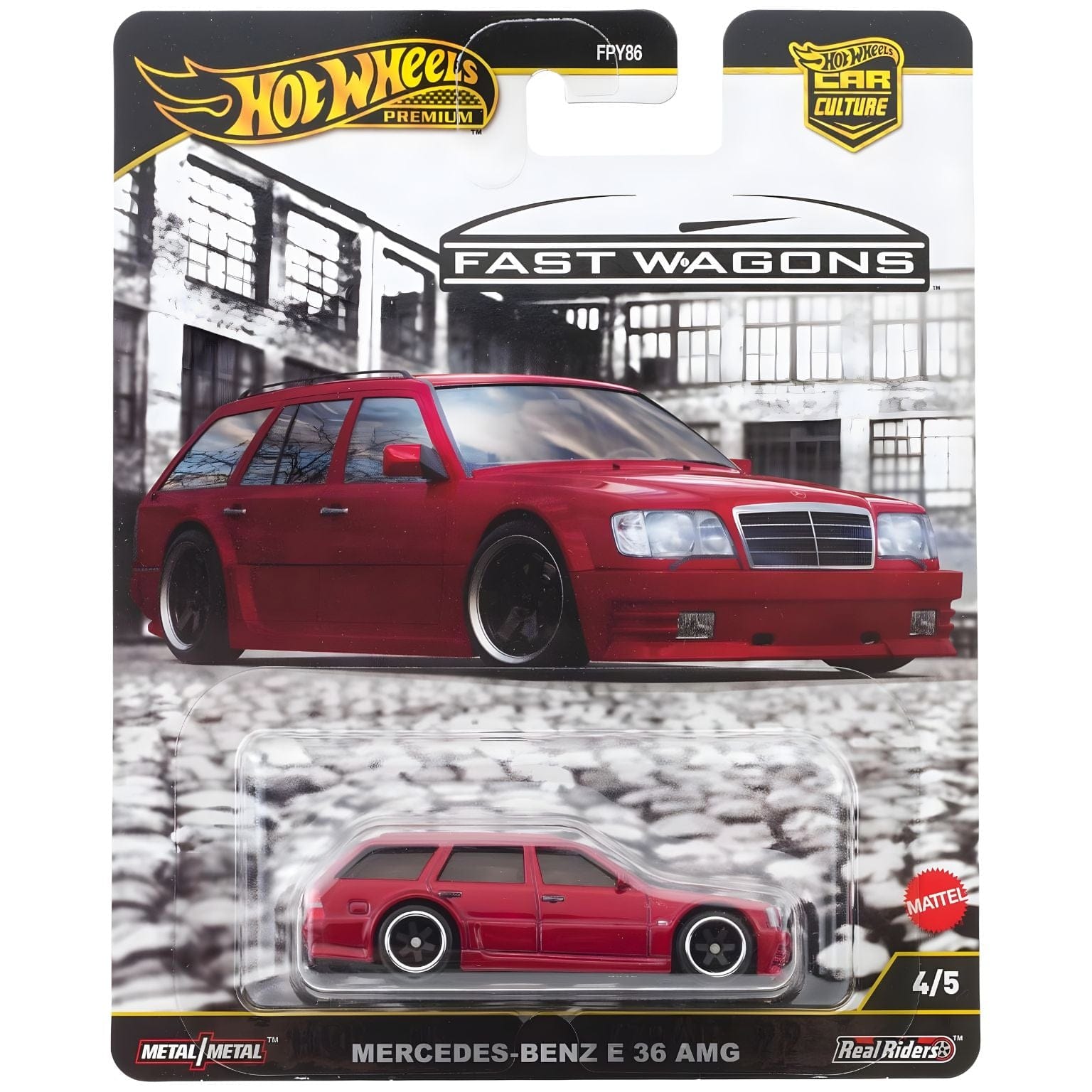 Apresentamos Hot Wheels - Mercedes-Benz E 36 AMG Fast Wagons com o SKU 232623925 recomendado para + 3 anos