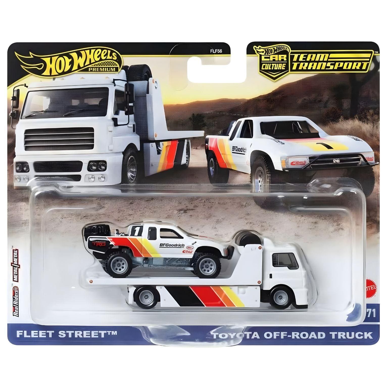 Apresentamos Hot Wheels Team Transport Fleet Street + Toyota Off Road Truck com o SKU 771862725 recomendado para + 3 anos
