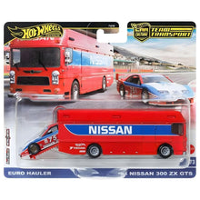 Apresentamos Hot Wheels Team Transport Nissan Euro Hauler + 94 300 ZX GTS com o SKU 771862225 recomendado para + 3 anos