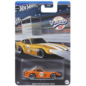 Apresentamos Hot Wheels Vintage -Custom Datsun 240Z com o SKU 771858224 recomendado para + 3 anos