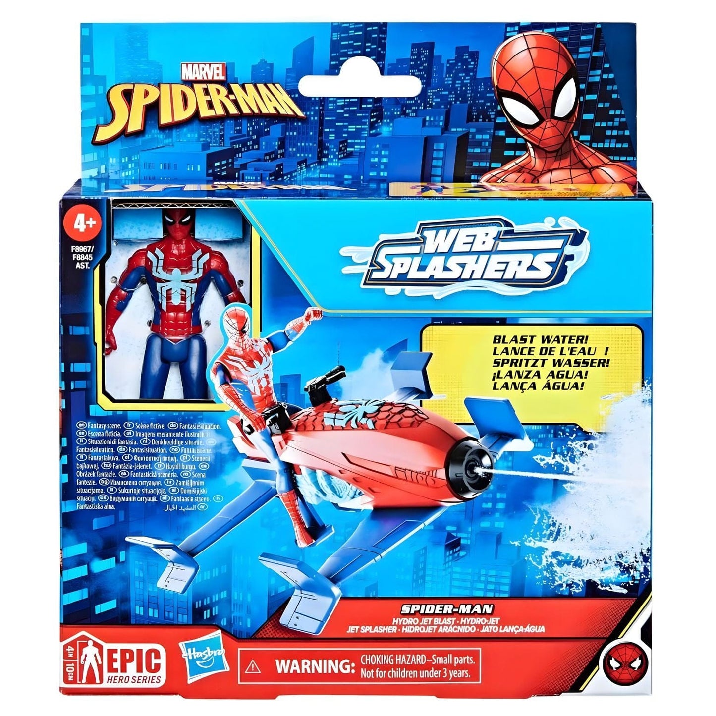 Apresentamos Jato do Homem-aranha Lança-Água com o SKU 908967524 recomendado para + 4 anos