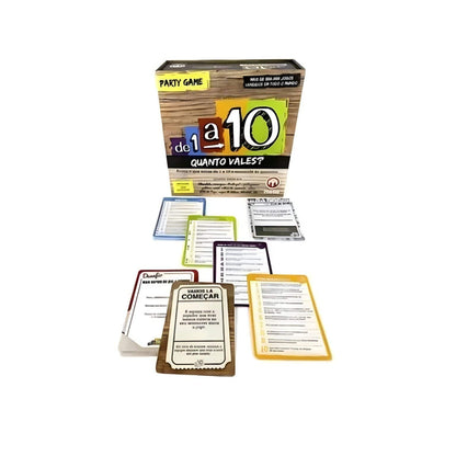 Jogo de cartas de 1 a 10