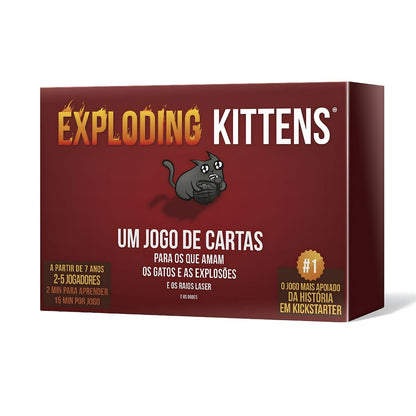Apresentamos Jogo de cartas Exploding Kittens com o SKU 31021224 recomendado para + 7 anos