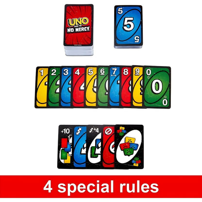 Cartas do jogo UNO Show 'Em No Mercy da Mattel