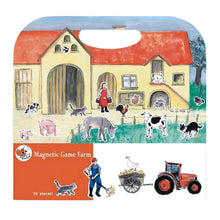 Jogo Magnético Quinta Egmont Toys com animais da quinta, tractor e cenário ilustrado portátil