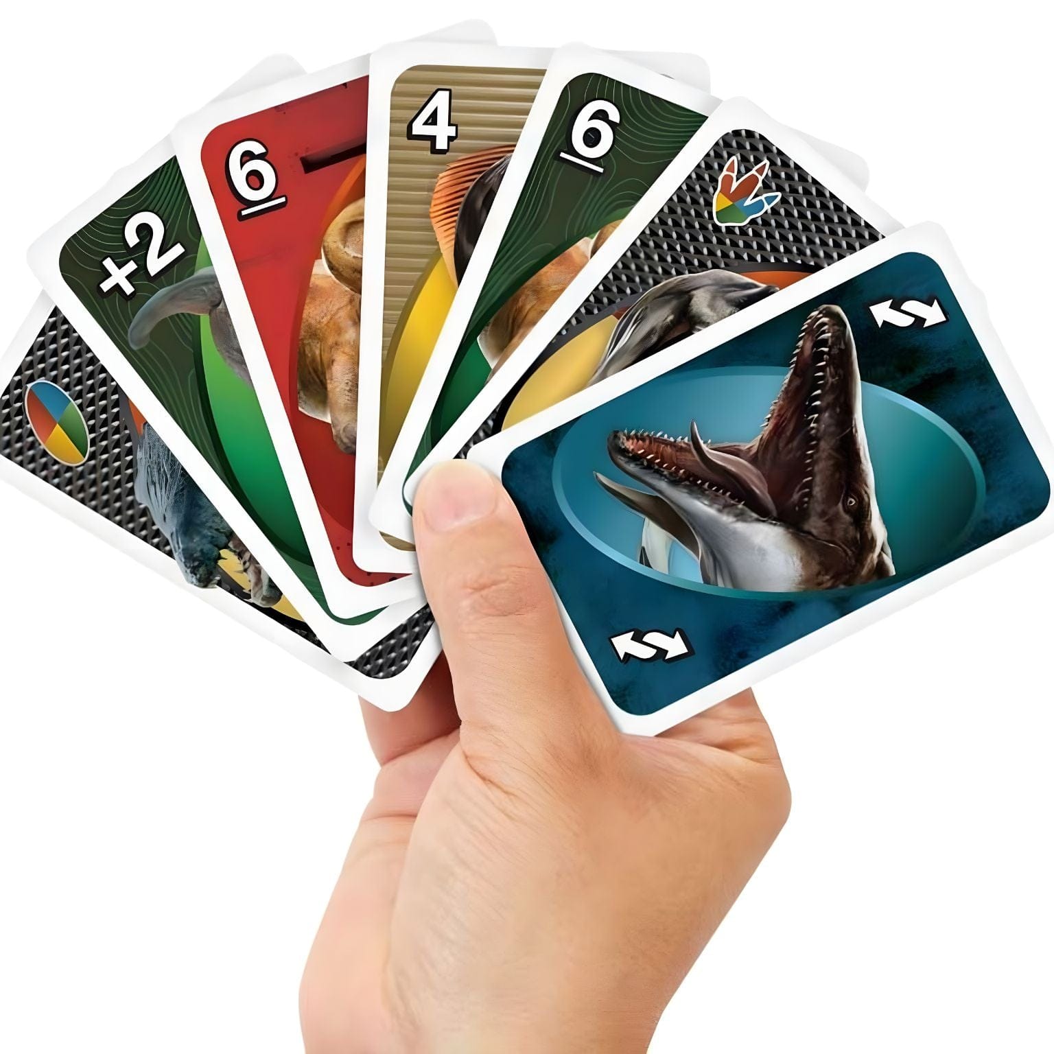 Apresentamos Jogo Uno Jurassic World Rebirth com o SKU 233049025 recomendado para + 7 anos