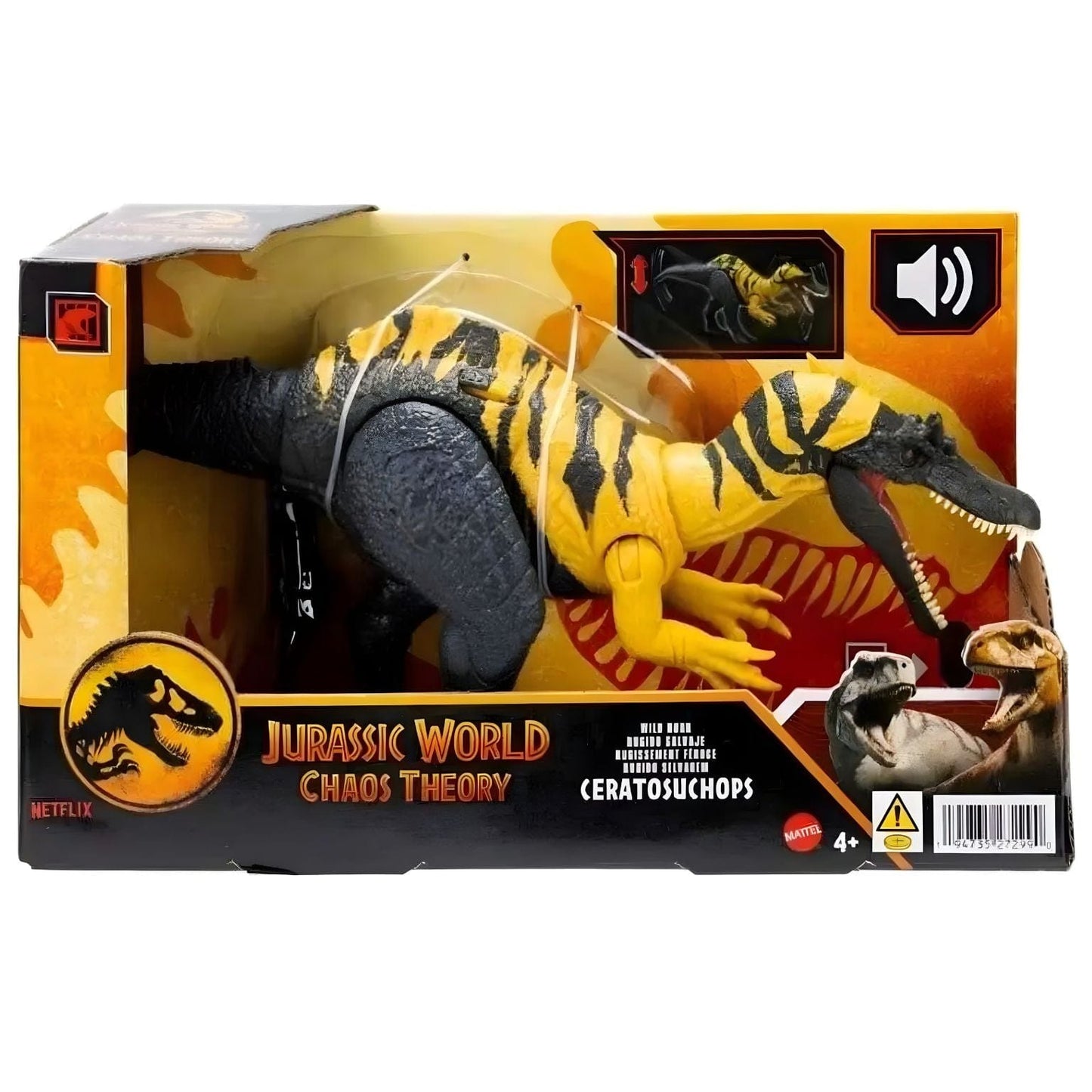 Apresentamos Jurassic World - Dinossauro  Ceratosuchops com o SKU 032729925 recomendado para + 4 anos