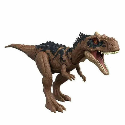 Jurassic World Rajasaurus castanho de boca aberta
