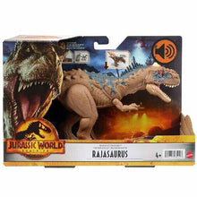 Apresentamos Jurassic World Rajasaurus ruge e ataca com o SKU 853412322 recomendado para + 4 anos