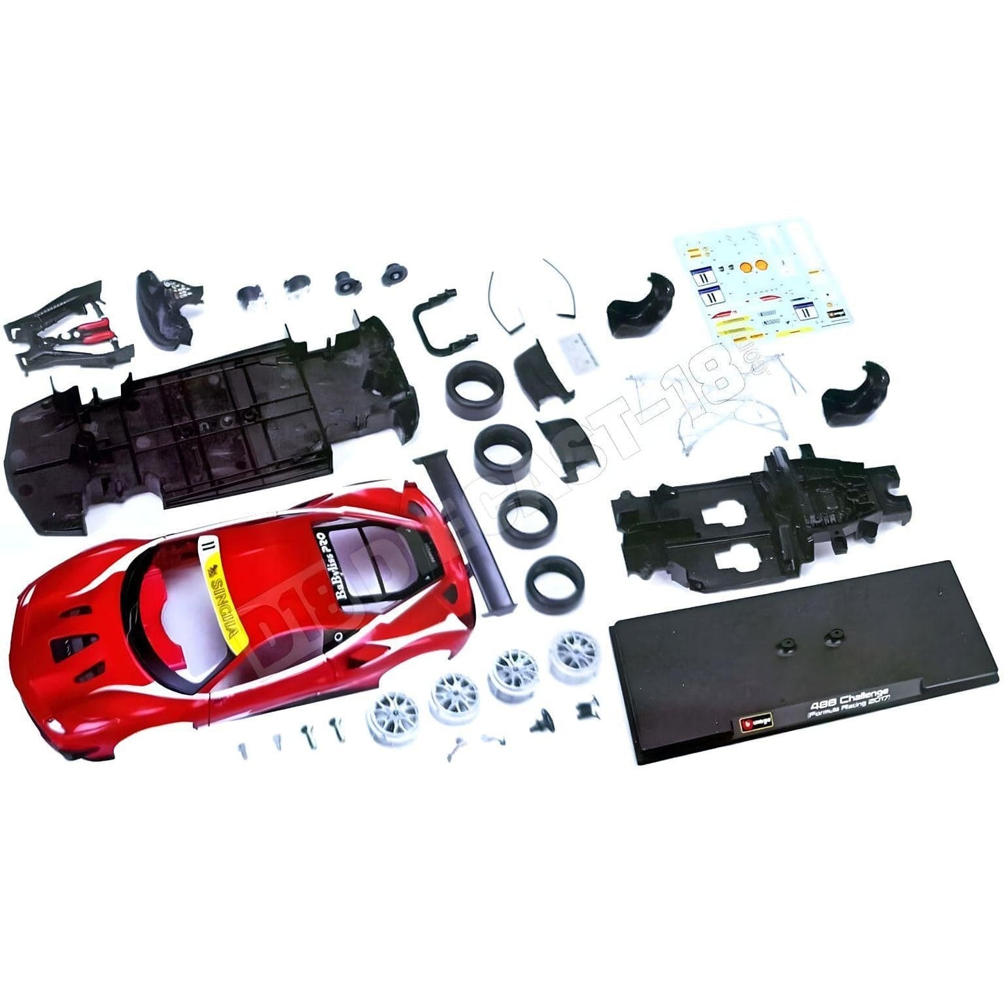 Apresentamos Kit construção Ferrari Racing 488 Challenge com o SKU 682658225 recomendado para Bburago