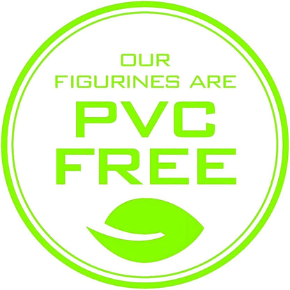 Selo verde «Our figurines are PVC free»
