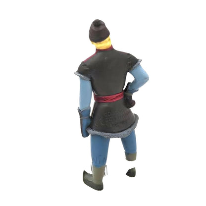 Figura Kristoff vista de costas, com gorro e botas