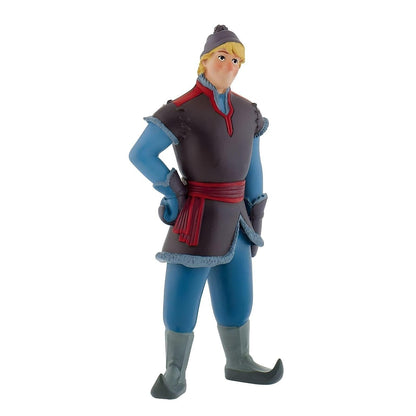 Figura Kristoff de Frozen de pé, com gorro, túnica escura e faixa vermelha
