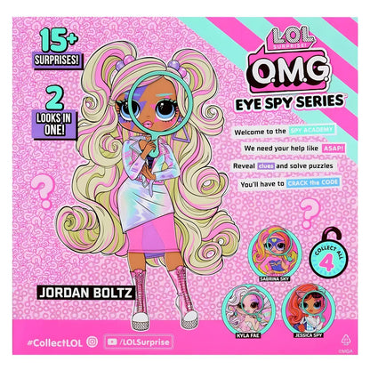 L.O.L. Surprise! Eye Spy Series Jordan Boltz: verso da caixa com a boneca