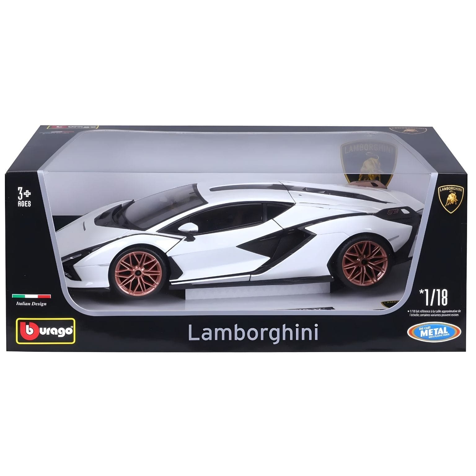 Apresentamos Lamborghini Sian FKP 37 branco com o SKU 131046924 recomendado para + 3 anos