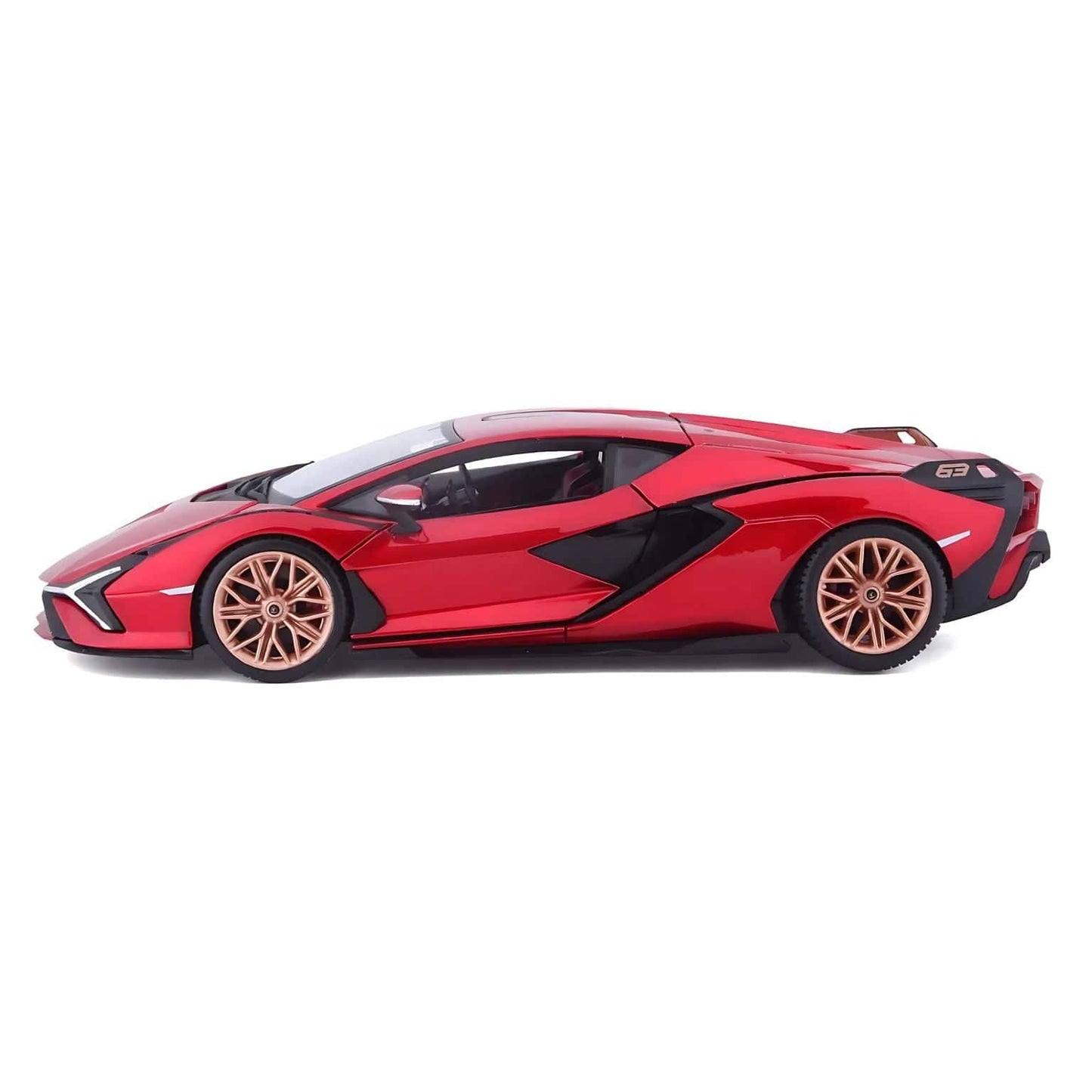 Apresentamos Lamborghini Sian FKP 37 vermelho e preto com o SKU 682109924 recomendado para + 3 anos