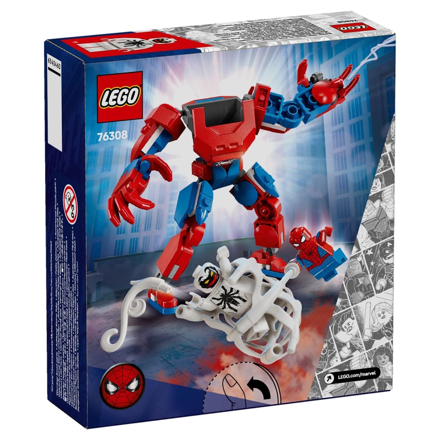 Apresentamos Lego Robô do Spider-Man contra Anti-Venom com o SKU 667630825 recomendado para + 6 anos
