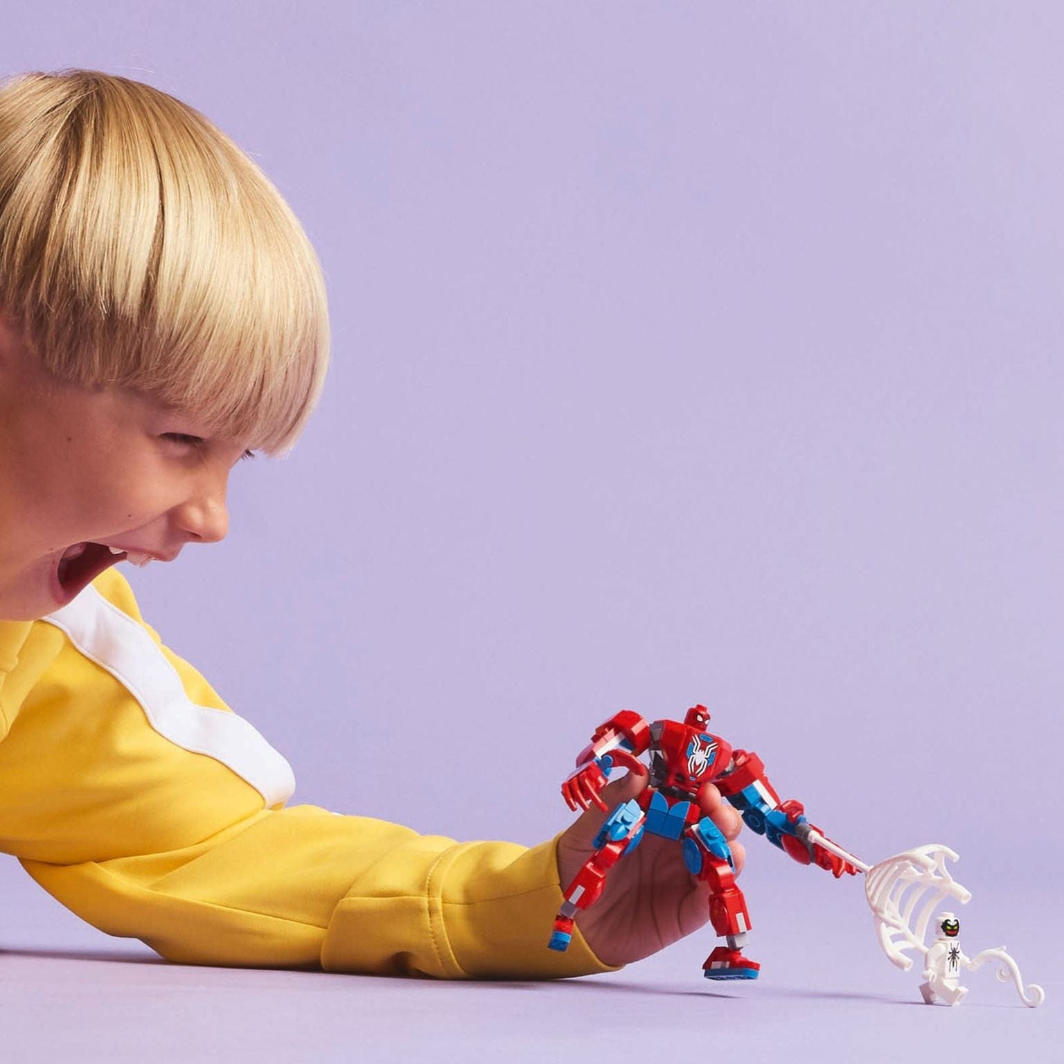 Apresentamos Lego Robô do Spider-Man contra Anti-Venom com o SKU 667630825 recomendado para + 6 anos