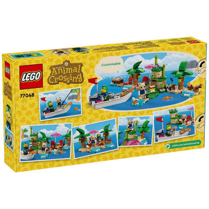 Parte de trás da caixa LEGO Animal Crossing Passeio de barco do Kapp'n