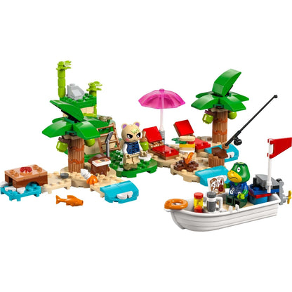 LEGO Animal Crossing ilha e barco do Kapp'n montados