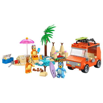 LEGO Bluey - Viagem de Carro à Praia com a Bluey e a Família
