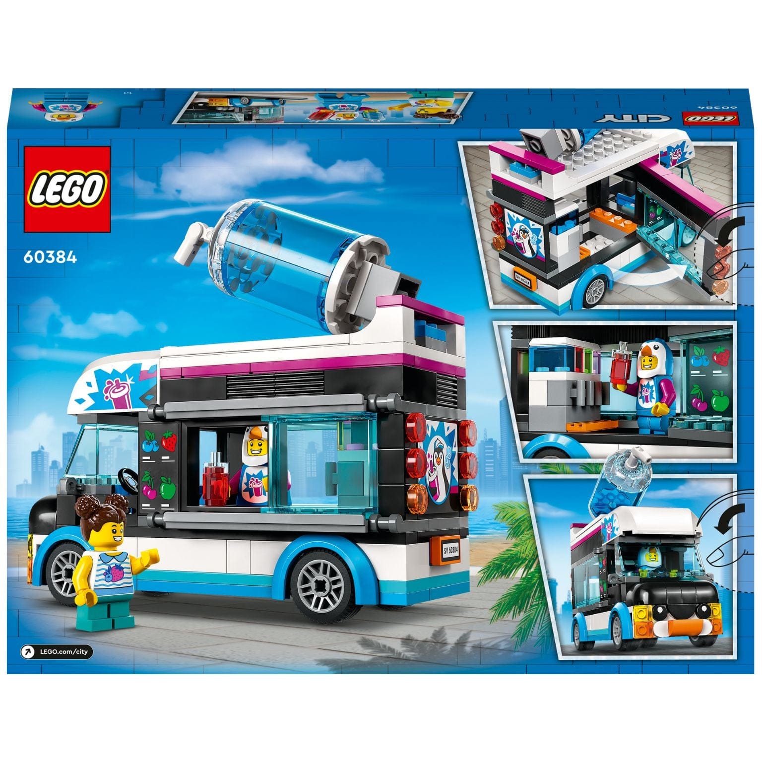 Apresentamos Lego City A carrinha do Pinguim com o SKU 666038424 recomendado para + 5 anos