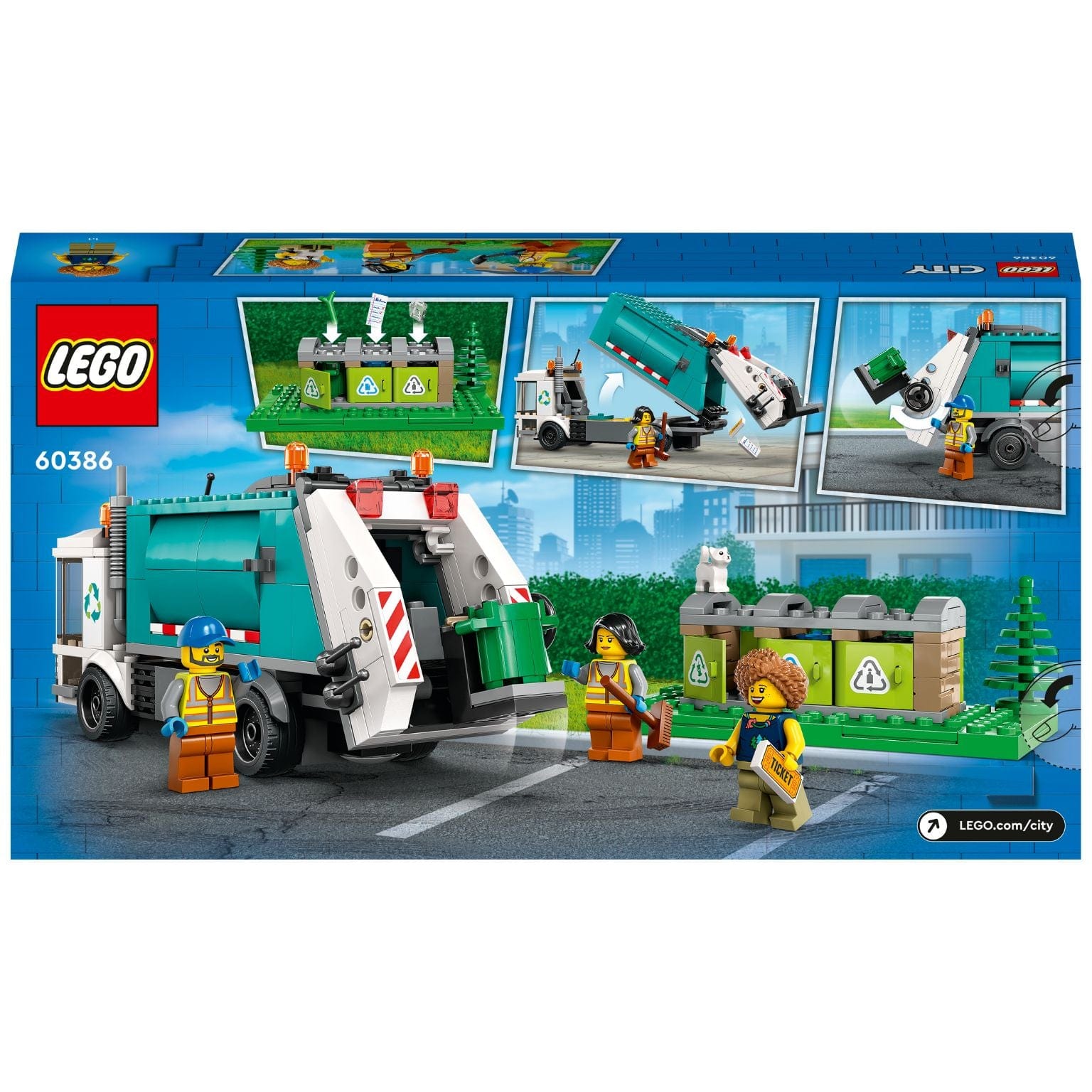 Apresentamos Lego City - O Camião da Reciclagem com o SKU 666038624 recomendado para + 5 anos
